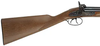 Navy Arms Double Shotgun,
12 gauge, 28" barrels,
percussion, checkered beech, blued steel,
used, manufactured by Pietta